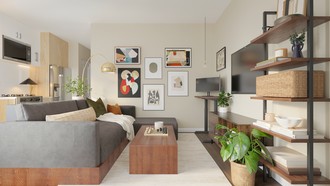 Midcentury Modern Living Room by Havenly Interior Designer Erin