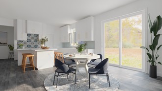 Bohemian, Coastal, Global Kitchen by Havenly Interior Designer Valeria