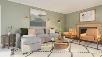 Midcentury Modern, Organic Modern Living Room by Havenly Interior Designer Estrellita