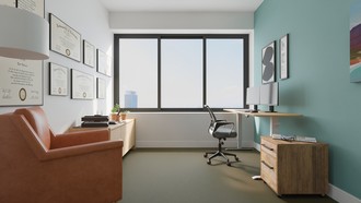 Modern, Midcentury Scandi Office by Havenly Interior Designer Estefania