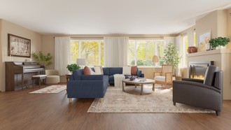 Contemporary, Global Living Room by Havenly Interior Designer Camila