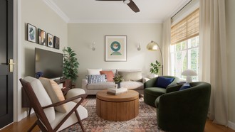 Midcentury Modern Living Room by Havenly Interior Designer Erin