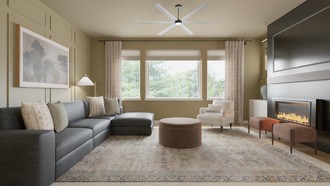 Transitional Living Room by Havenly Interior Designer Spencer