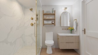 Inspired Modern, Organic Modern Bathroom by Havenly Interior Designer Valeria