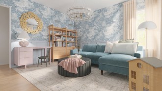 Preppy Reading Room by Havenly Interior Designer Jacqueline