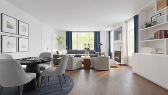 Contemporary, Transitional Living Room by Havenly Interior Designer Jacqueline