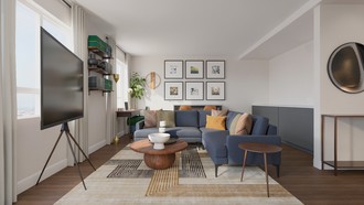 Midcentury Modern Living Room by Havenly Interior Designer Sofia