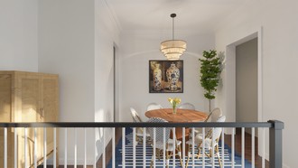 Coastal, Transitional Dining Room by Havenly Interior Designer Jacqueline