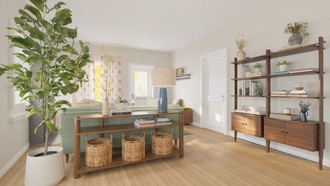 Traditional Charm, Artful Eclectic Living Room by Havenly Interior Designer Wan