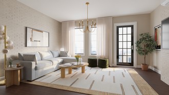 Transitional, Inspired Modern Living Room by Havenly Interior Designer Valeria