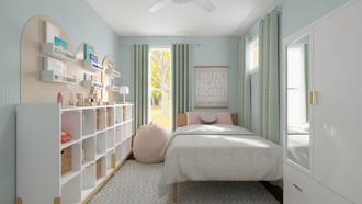 Bohemian, Scandinavian Nursery by Havenly Interior Designer Estefania
