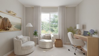 California Cool Reading Room by Havenly Interior Designer Natalia