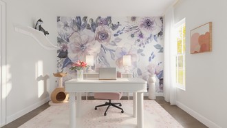 Contemporary, Modern, Glam Office by Havenly Interior Designer Adelaida
