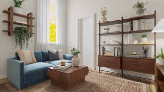 Organic Modern, Artful Eclectic Living Room by Havenly Interior Designer Wan