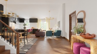 Eclectic, Bohemian Living Room by Havenly Interior Designer Jacqueline