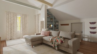 Organic Modern, Warm Transitional Playroom by Havenly Interior Designer Wan