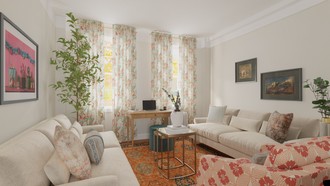 Modern Cottage, Artful Eclectic Living Room by Havenly Interior Designer Wan