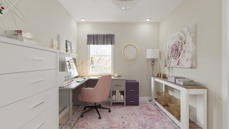 Classic, Glam Office by Havenly Interior Designer Candice