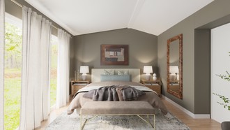 Warm Transitional Office by Havenly Interior Designer Luisa