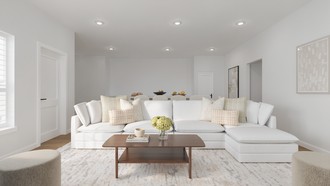 Classic, Glam, Contemporary Luxe, Warm Transitional, New Classic Living Room by Havenly Interior Designer Rachel