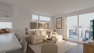 Contemporary, Classic, Coastal, Midcentury Scandi, Organic Modern, California Cool, Warm Transitional Living Room by Havenly Interior Designer Danie