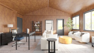 Rustic, Organic Modern Office by Havenly Interior Designer Luisa