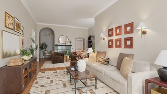 Parisian Modern, Traditional Charm Living Room by Havenly Interior Designer Natalia