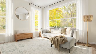 Organic Modern Reading Room by Havenly Interior Designer Nicole