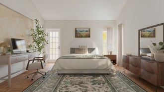 Warm Transitional, New Classic Bedroom by Havenly Interior Designer Wan