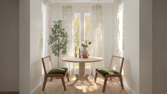 Warm Transitional, New Classic Dining Room by Havenly Interior Designer Wan