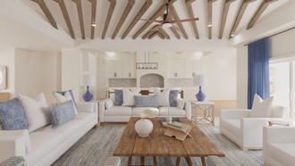 Classic, Coastal Living Room by Havenly Interior Designer Candice