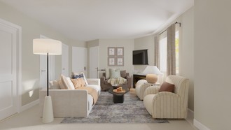Transitional Living Room by Havenly Interior Designer Martha