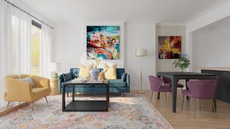 Eclectic Living Room by Havenly Interior Designer Nicole