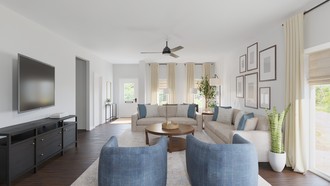 Modern, Traditional, Farmhouse Living Room by Havenly Interior Designer Megan