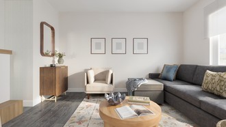 Eclectic, Bohemian, Midcentury Modern Living Room by Havenly Interior Designer Sofia