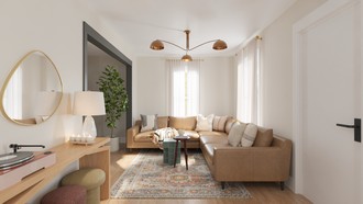 Inspired Modern, Contemporary Luxe Living Room by Havenly Interior Designer Wan