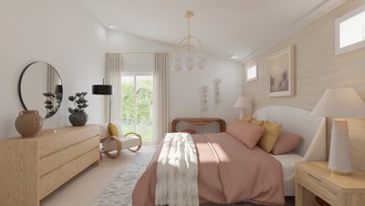Midcentury Scandi, Organic Modern Bedroom by Havenly Interior Designer Candice