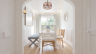 Classic, Coastal Dining Room by Havenly Interior Designer Candice