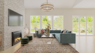 Eclectic, Parisian Modern Living Room by Havenly Interior Designer Valeria