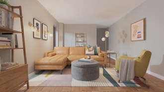 Midcentury Modern Living Room by Havenly Interior Designer Valeria