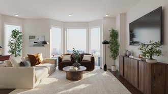 Contemporary, Modern, Glam, Organic Modern Living Room by Havenly Interior Designer Adelaida