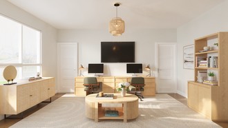 Contemporary, Modern, Bohemian, Scandinavian Office by Havenly Interior Designer Adelaida