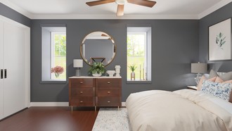 Classic, Parisian Modern, Warm Transitional, New Classic Bedroom by Havenly Interior Designer Rachel