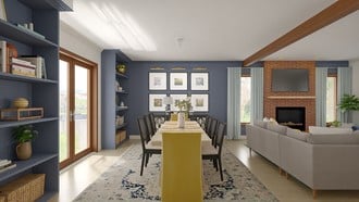 Transitional, Traditional Charm Living Room by Havenly Interior Designer Erin