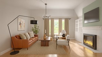 Contemporary Living Room by Havenly Interior Designer Natalia