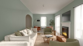 Contemporary, Midcentury Modern Living Room by Havenly Interior Designer Natalia