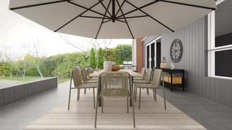 Modern, Bohemian Outdoor Space by Havenly Interior Designer Estefania