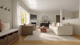Classic, Transitional Living Room by Havenly Interior Designer Sam