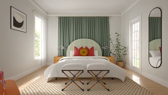 Eclectic, Midcentury Modern, Midcentury Scandi, Artful Eclectic Bedroom by Havenly Interior Designer Natalia