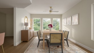 Modern, Eclectic, Bohemian, Transitional, Midcentury Modern Dining Room by Havenly Interior Designer Nicole